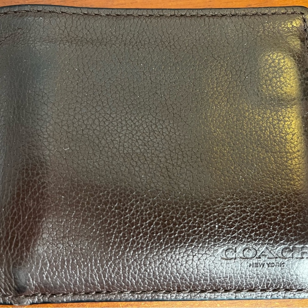 Coach Men's Dark Brown Leather wallet